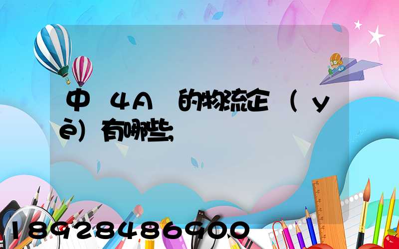 中國4A級的物流企業(yè)有哪些