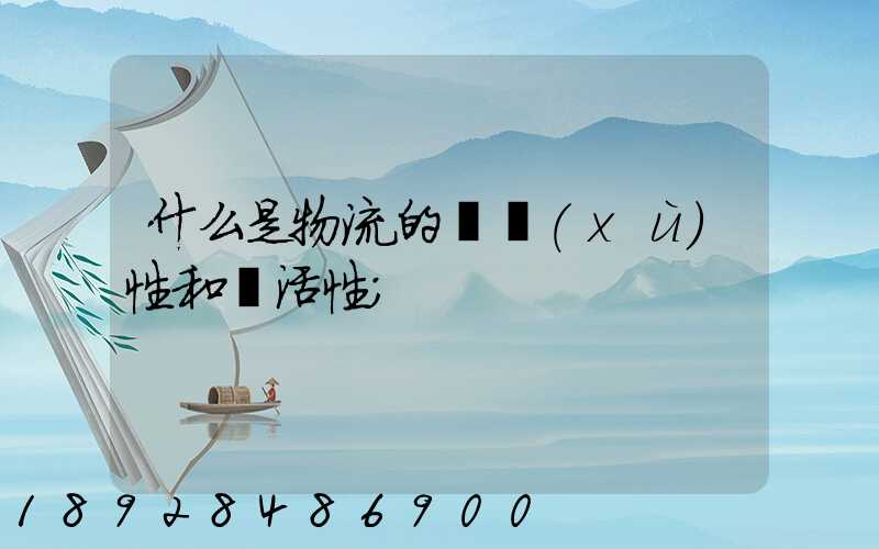 什么是物流的連續(xù)性和靈活性