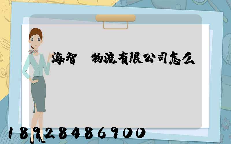 寧海智偉物流有限公司怎么樣