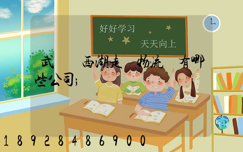 武漢東西湖走馬物流園有哪些公司