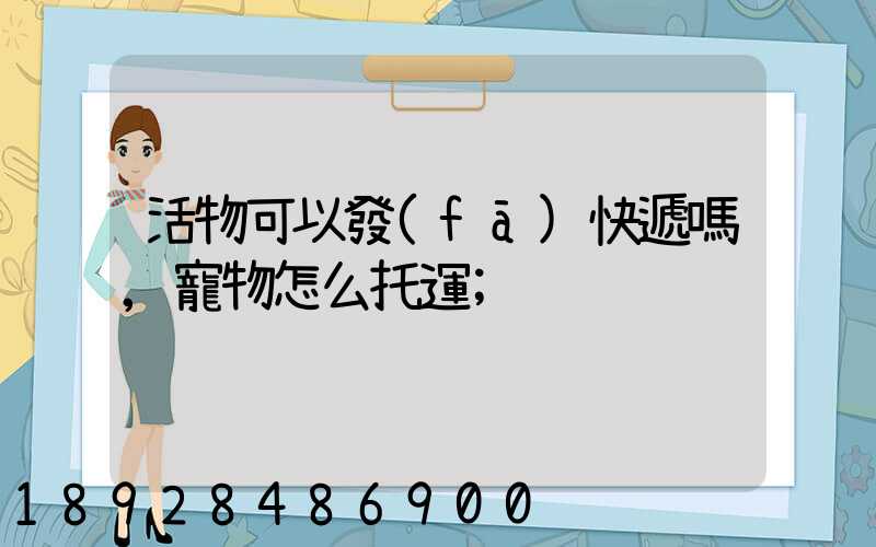 活物可以發(fā)快遞嗎,寵物怎么托運