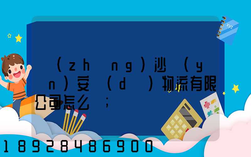 長(zhǎng)沙運(yùn)安達(dá)物流有限公司怎么樣